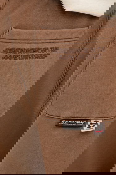 Šortky AAPE by A Bathing Ape AAPE Now Sweat Shorts Hnedá | AAPSPMB678XXO, 4
