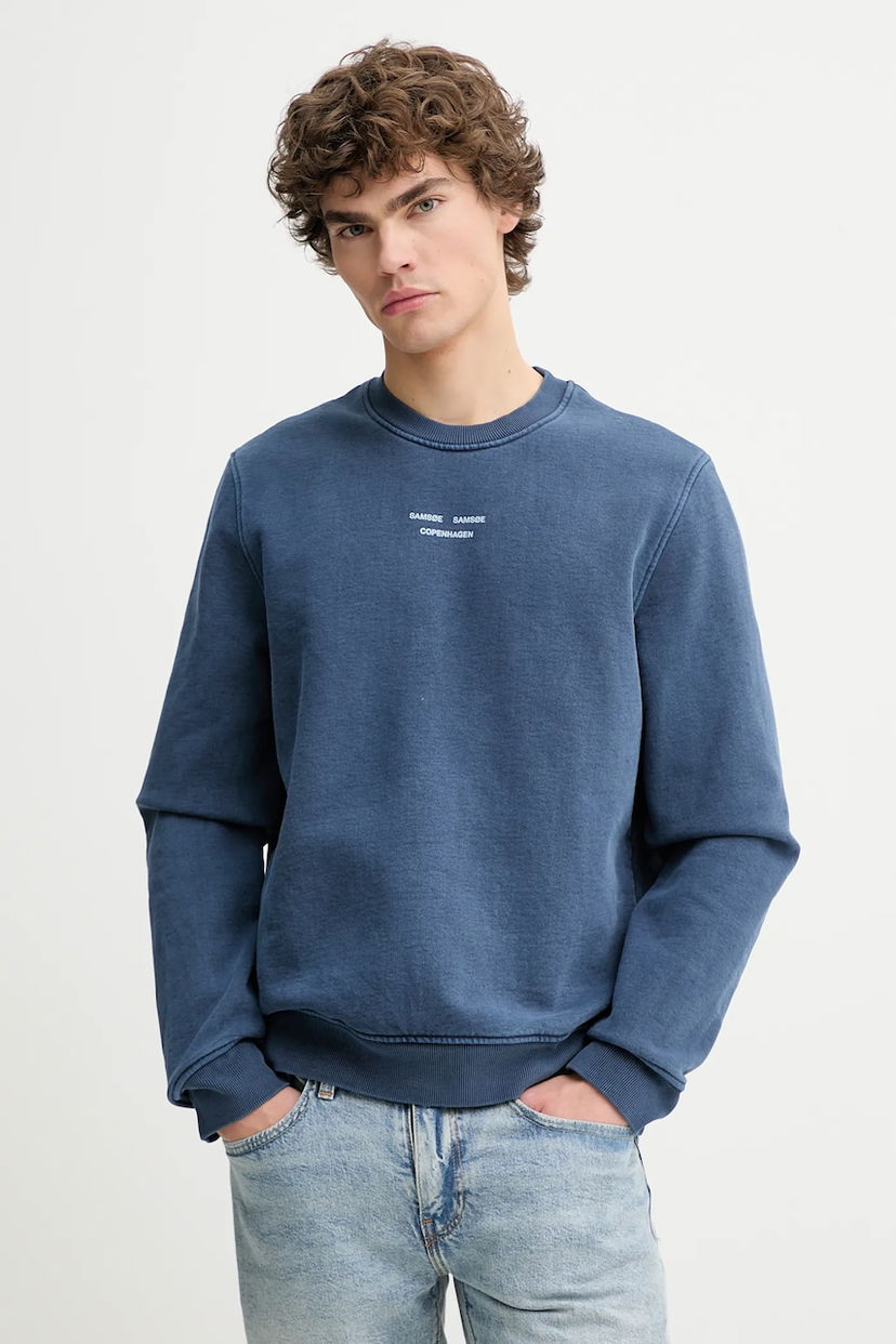 Mikina Samsoe Samsoe Samsoe Samsoe SAMARCUS Sweatshirt Modrá | M25200035