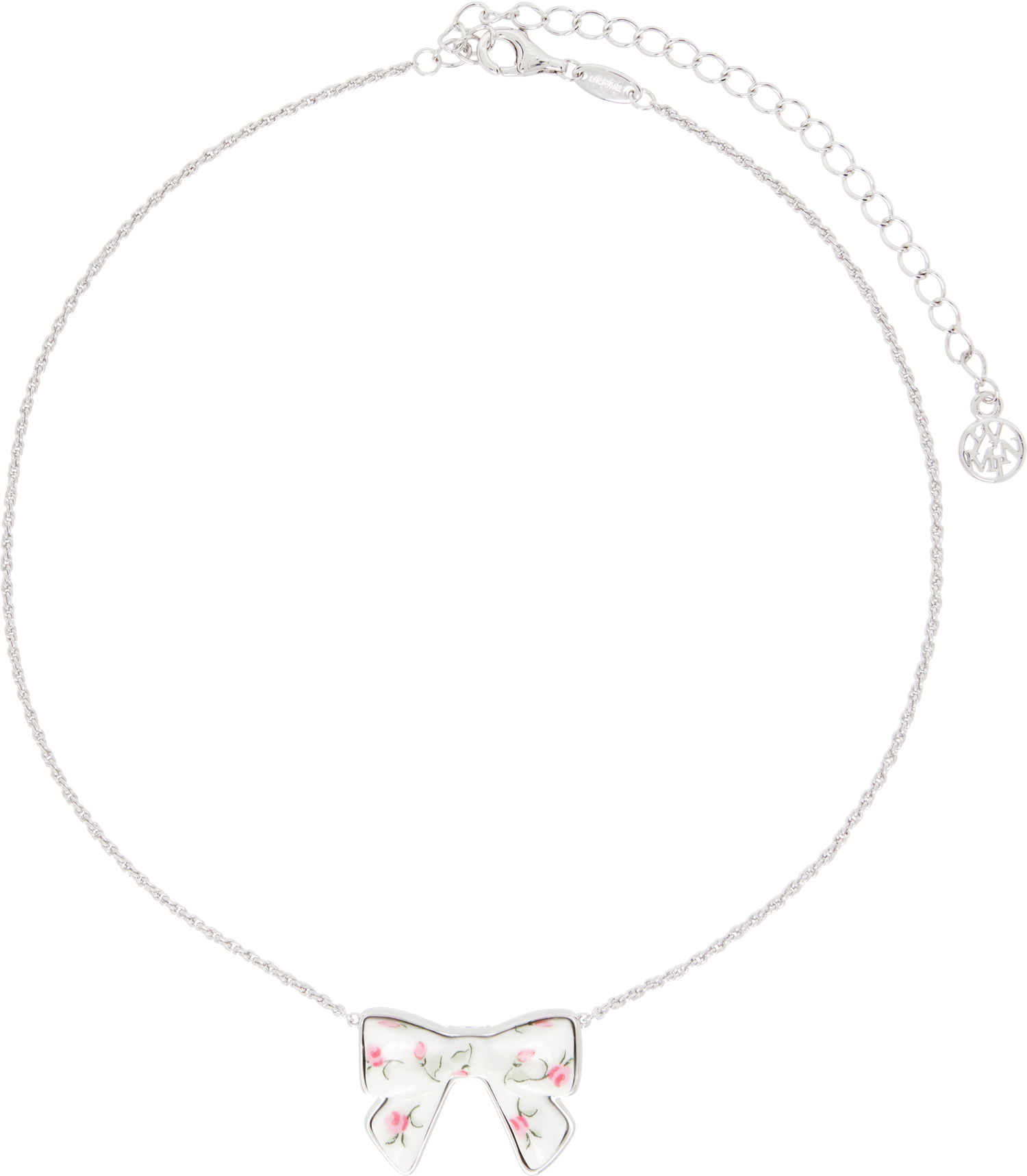 Náhrdelník SHUSHU/TONG YVMIN Edition Double-Sided Ceramics Bowknot Necklace Metalická | 25639LGP00NN, 0
