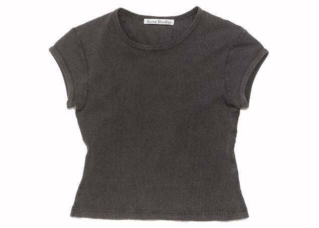Tričko Acne Studios Fitted T-Shirt Faded Grey Šedá | CL0266-DJO