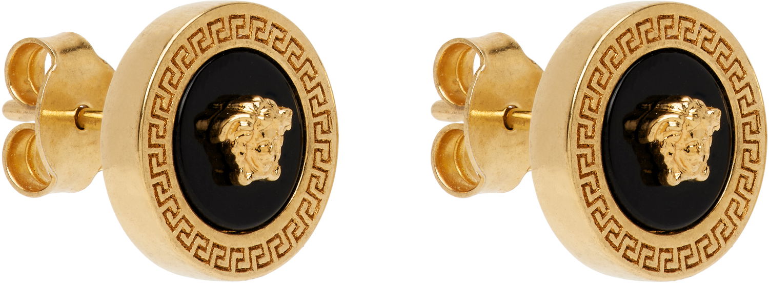 Náušnice Versace Enamel Medusa Earrings Béžová | DG27256_DJMR, 1