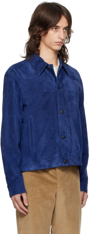 Bunda Paul Smith Paul Smith Slim-Fit Suede Jacket Modrá | M1R-721Y-N00040-48B, 1