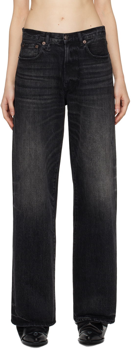 Džínsy R13 R13 D'Arcy Loose Jeans Čierna | R13WD038-D175A, 0