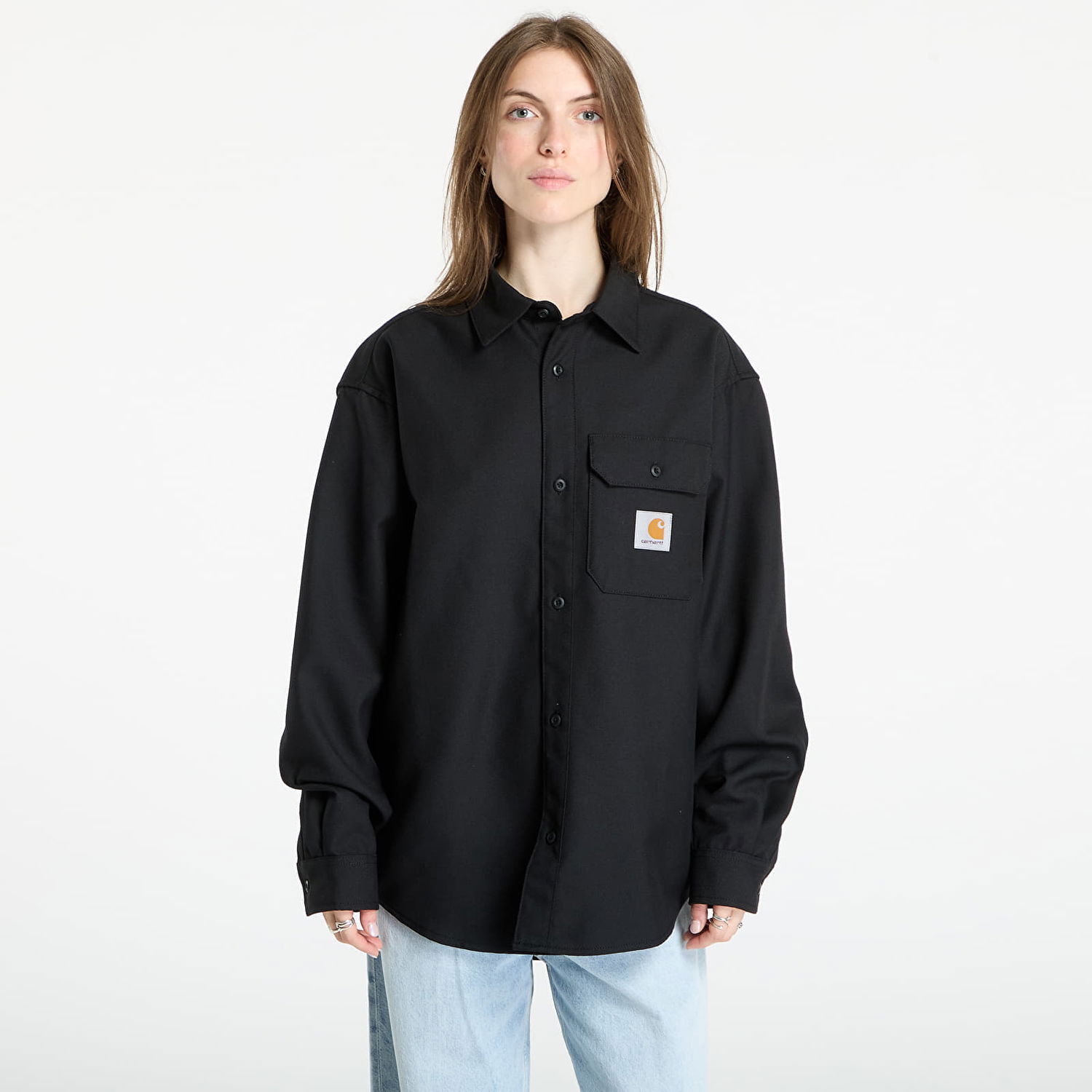 Košeľa Carhartt WIP Long Sleeve Ray Rigid Shirt Čierna | I035626.8901, 1