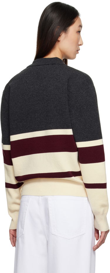 Sveter Róhe Róhe Compact Knitted Striped Polo Šedá | 416-23-233, 2