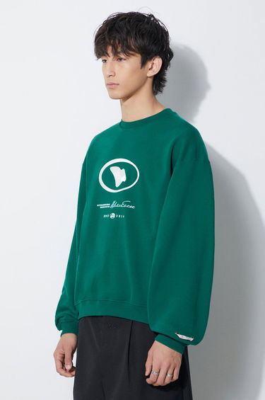 Mikina ADER ERROR Etik Logo Graphic Sweatshirt Zelené | BMADFWSW0103, 3