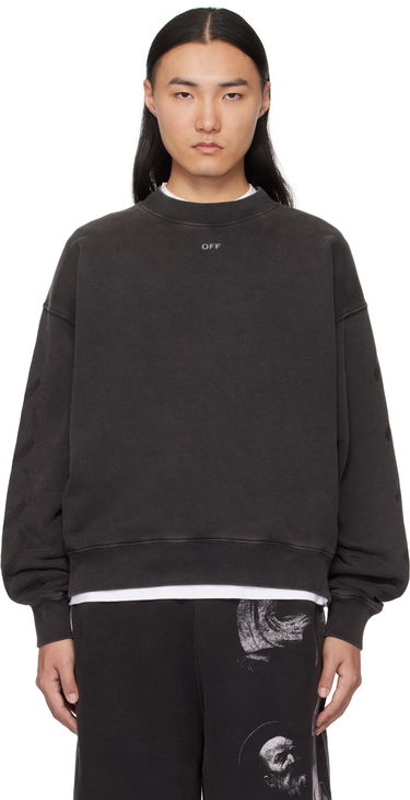 Sveter Off-White Off-White S.Matthew Skate Sweatshirt Čierna | OMBA054C99FLE0091077, 0