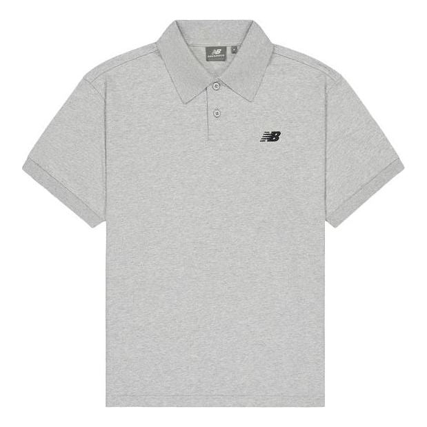 Polo tričko New Balance Cotton Polo Shirt Šedá | NFE21011-MGR