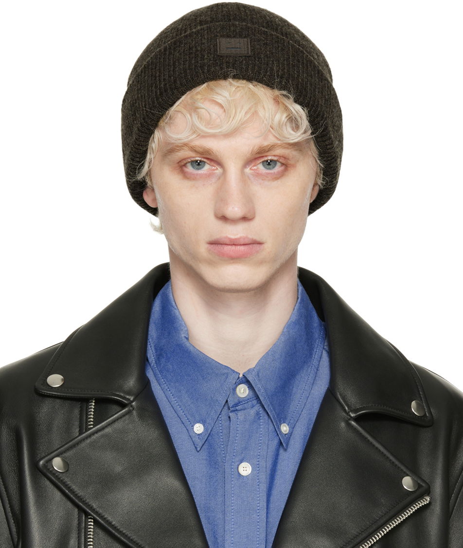 Kulicha Acne Studios Ribbed Beanie Hnedá | C40134-, 0