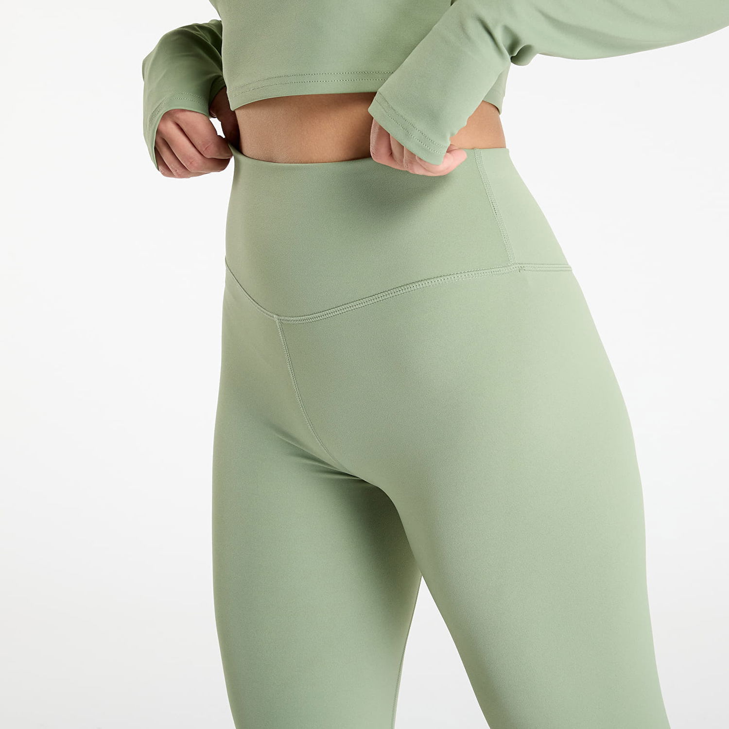 Legíny Urban Classics High-Waist Capri Leggings XS Zelené | TB7808-20524, 1
