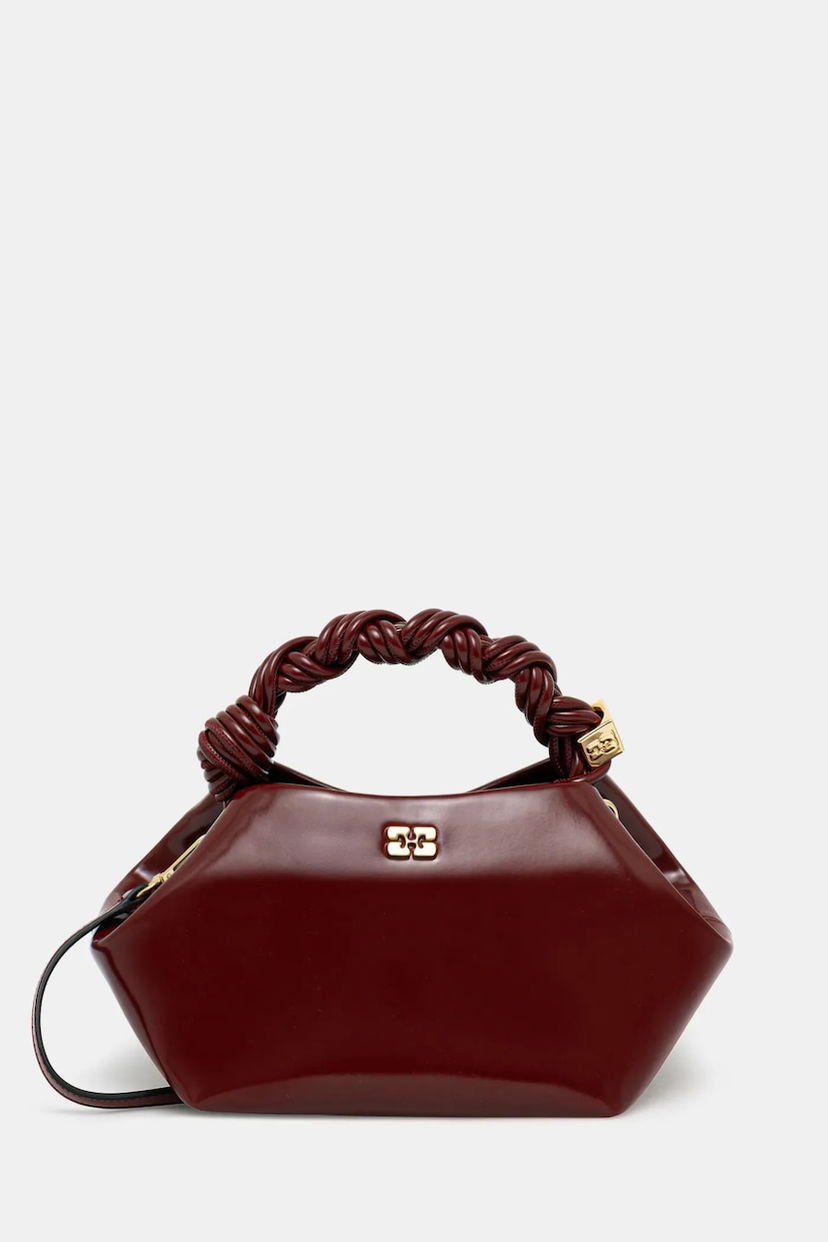 Kabelka GANNI GANNI Bou Bag Small Patent Vínová | A6499