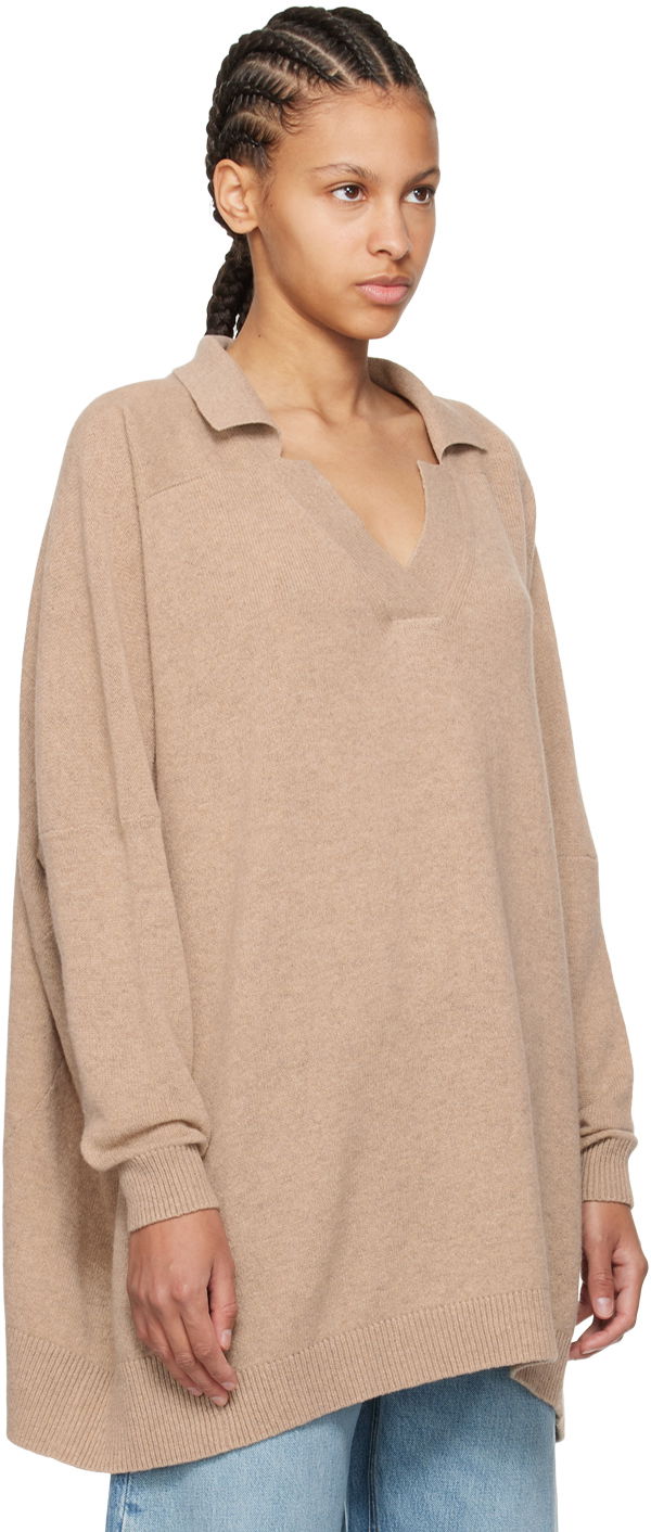 Sveter Stella McCartney Stella McCartney V-Neck Sweater Béžová | 6K08253S2513, 1