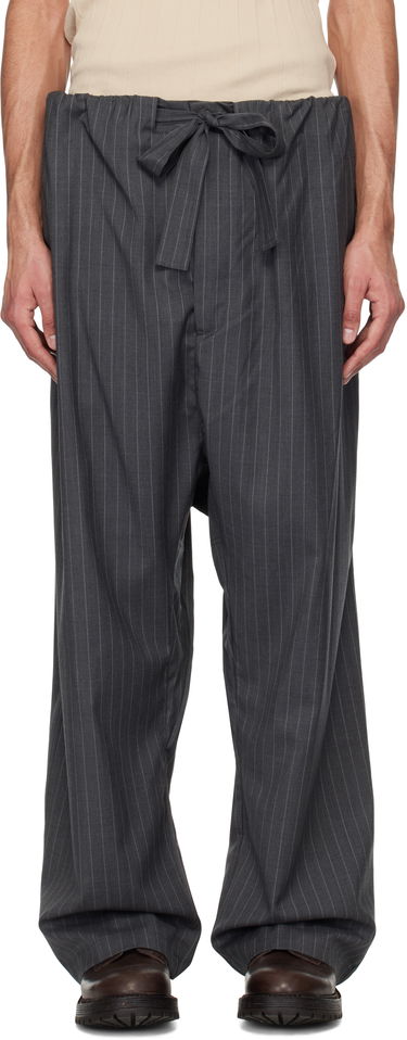 Nohavice HED MAYNER Hed Mayner Pinstripe Cashmere Trousers Šedá | HMMA30018A-HA186, 0
