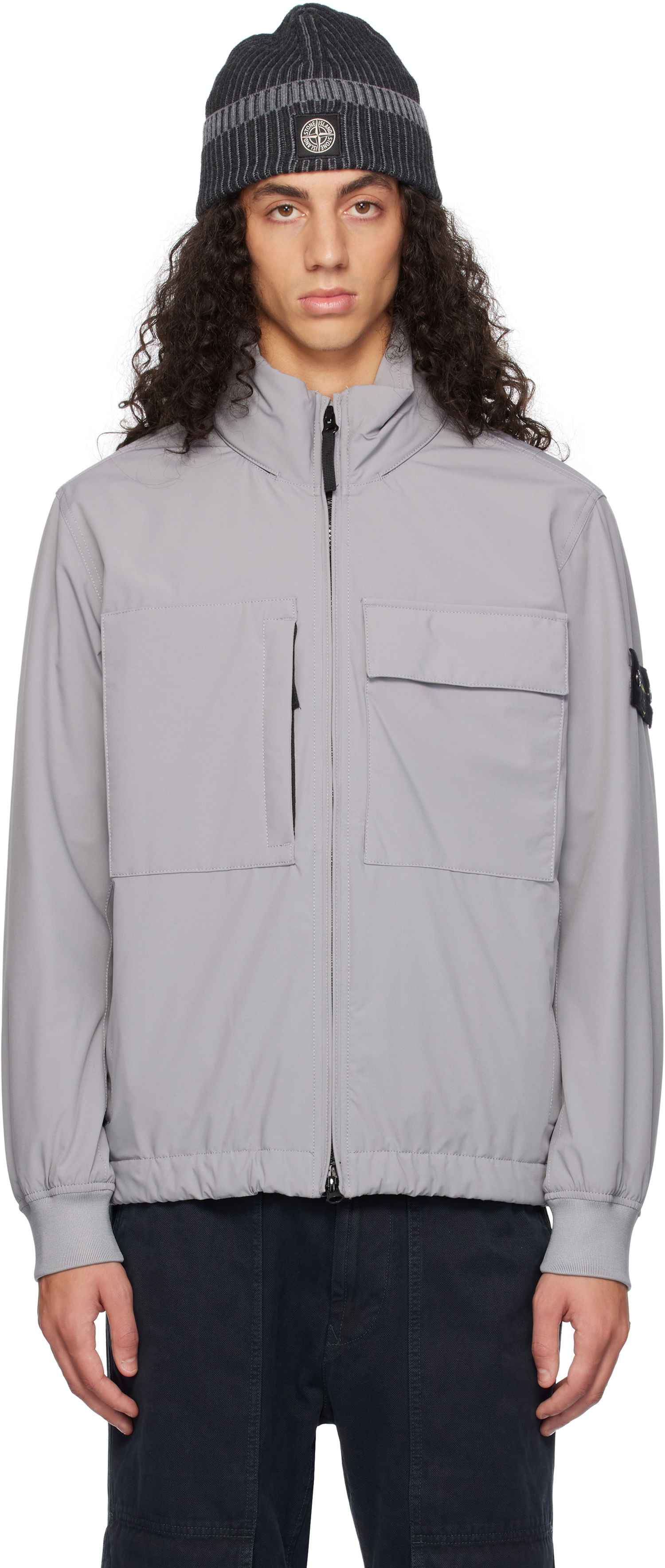 Vetrovka Stone Island Insulated PrimaLoft Jacket Šedá | 811540527, 0