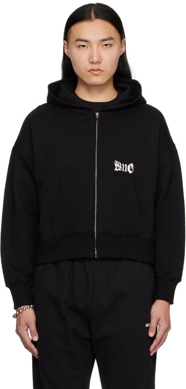 Mikina We11done We11done Logo Zip-Up Hoodie Čierna | WD-TJ0-25-815-U-BK, 0
