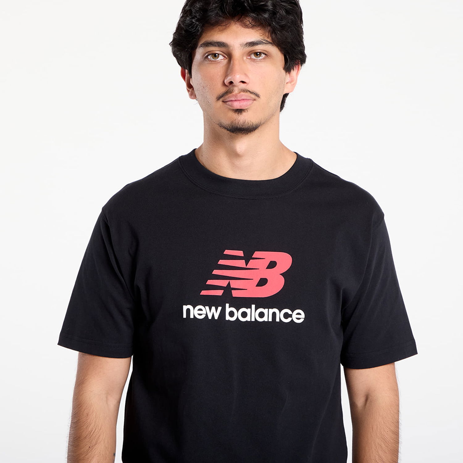 Tričko New Balance Athletics Logo T-Shirt Čierna | MT51500BK, 1