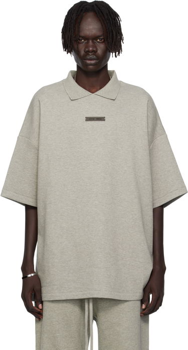 Polo tričko Fear of God ESSENTIALS 90s Fit Piqué Short Sleeve Polo Šedá | 125SP254405F, 0