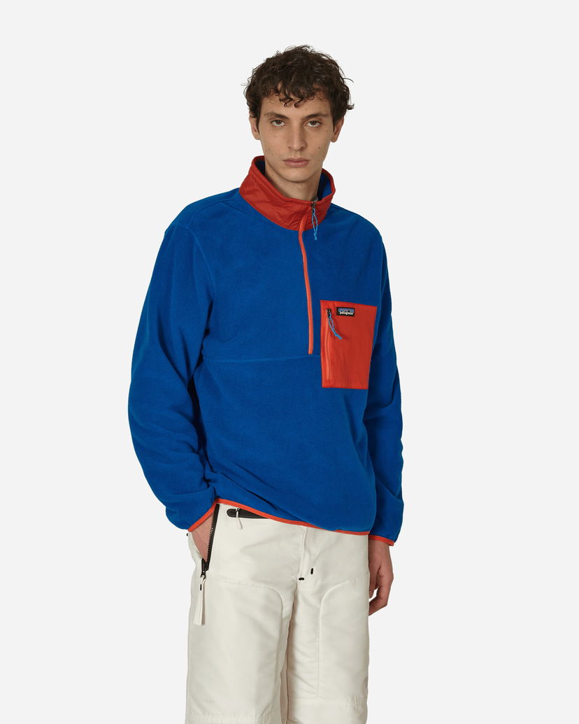 Mikina Patagonia Microdini Half Zip Sweatshirt Modrá | 26200 ENLB