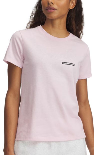 Tričko Under Armour Under Armour Rival Outline Short Sleeve T-Shirt Ružová | 1389719-647, 0