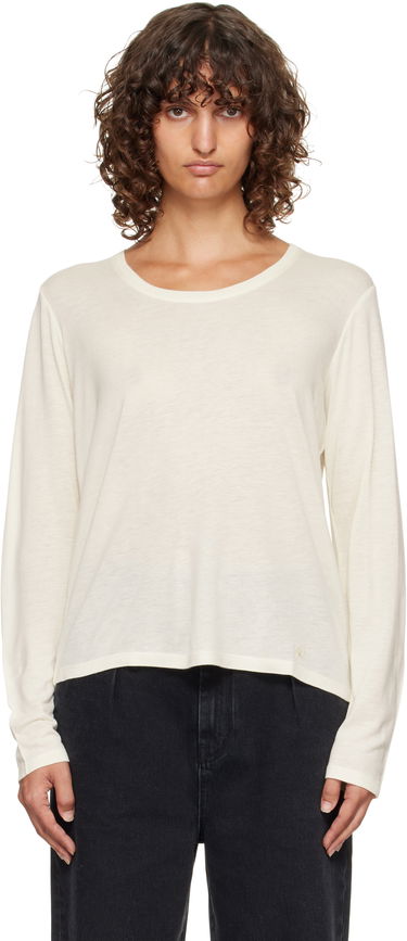 Tričko Loulou de Saison Loulou de Saison Ava LDS Longsleeve Jersey T-shirt Biela | AVA LDS, 0