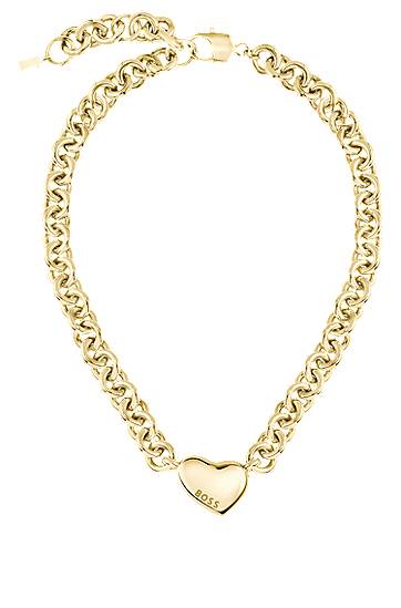 Náhrdelník BOSS BOSS Necklace with Heart Charm Žltá | 1580637, 0