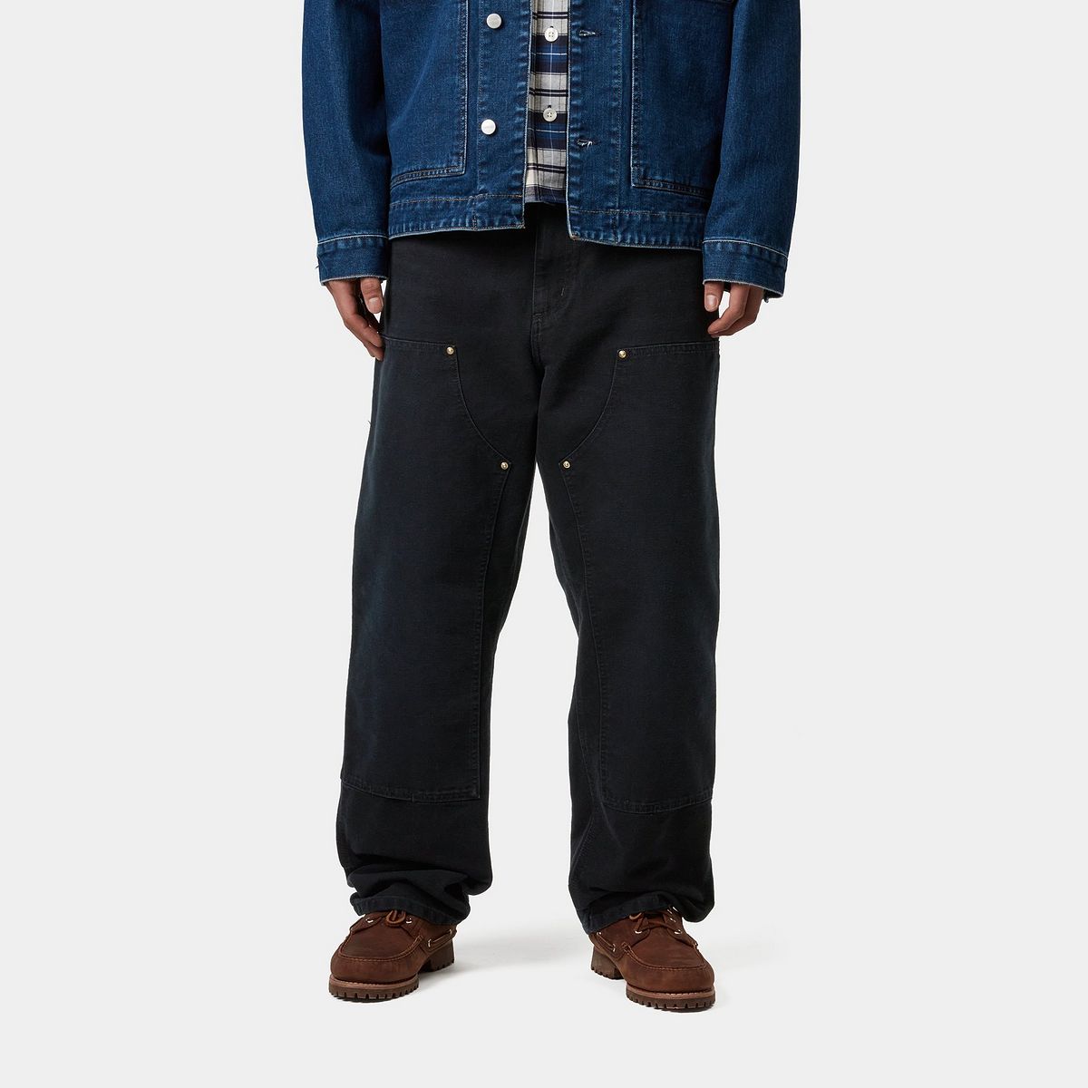 Cargo nohavice Carhartt WIP Carhartt WIP Double Knee Pants Čierna | I034796_95, 0