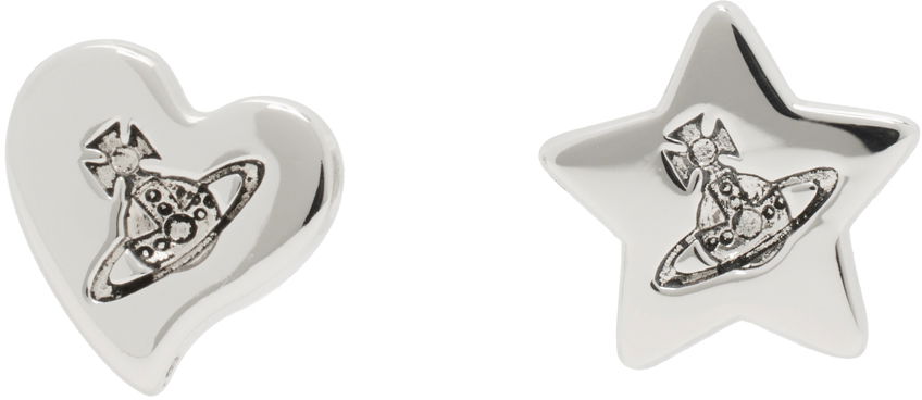 Náušnice Vivienne Westwood Priscilla Heart And Star Earrings Metalická | 6201033B-02P157-FJ, 0