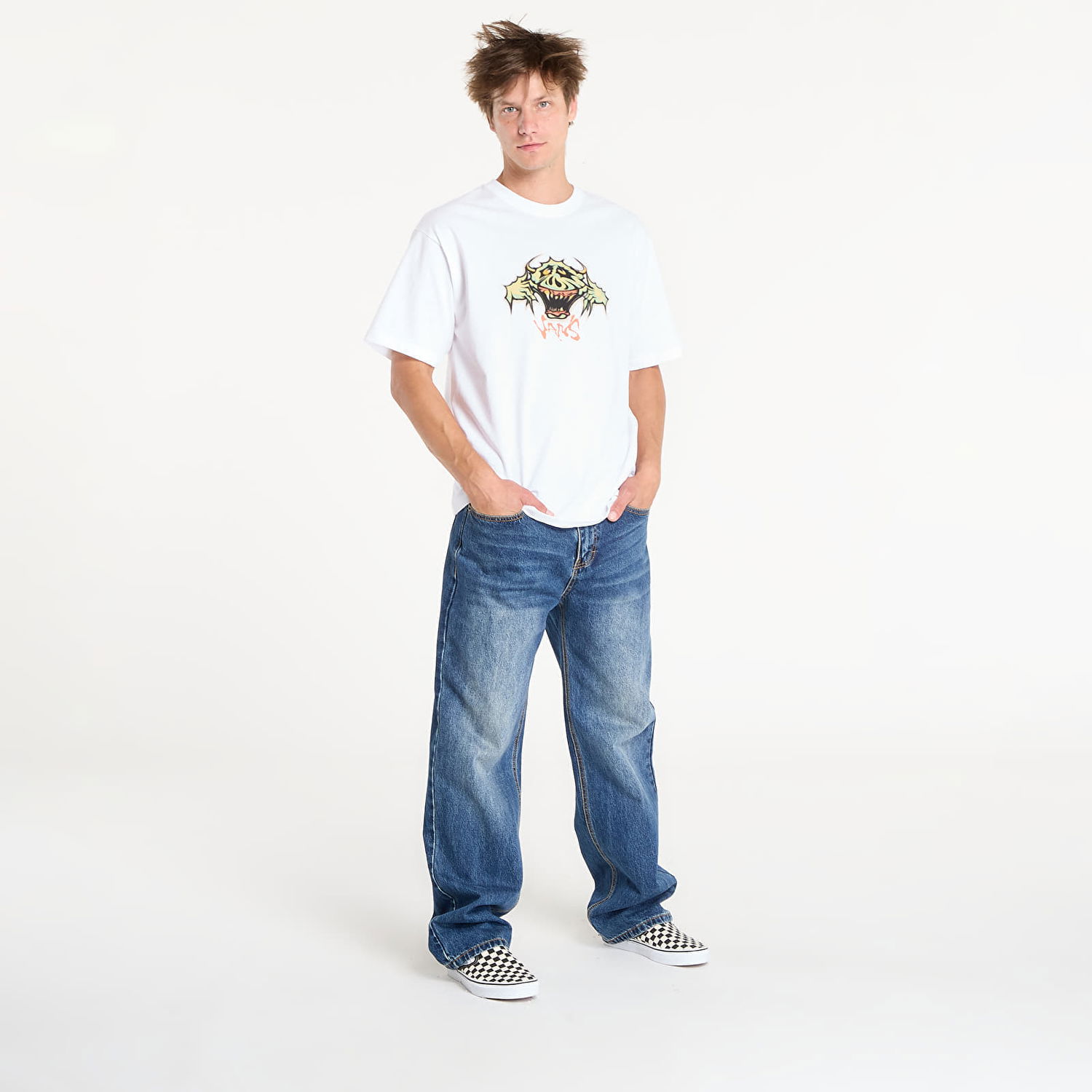 Tričko Vans T-Shirt Goofy Ghoul SS Biela | VN000PDYWHT1, 1