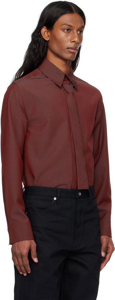 Košeľa Jil Sander Jil Sander Tie Shirt Červená | J21DL0202_J40220, 1