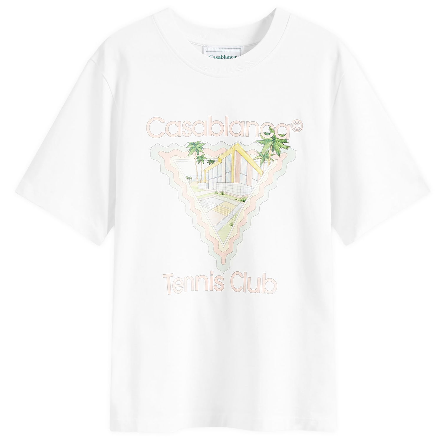 Tričko Casablanca Tennis Club Icon Biela | MPF24-JTS-001-04, 0