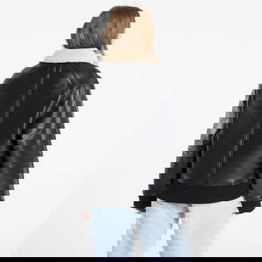 Bomber bunda Carhartt WIP Shepton Faux Leather Sherpa Collar Jacket Čierna | I035974.1LMXX, 4