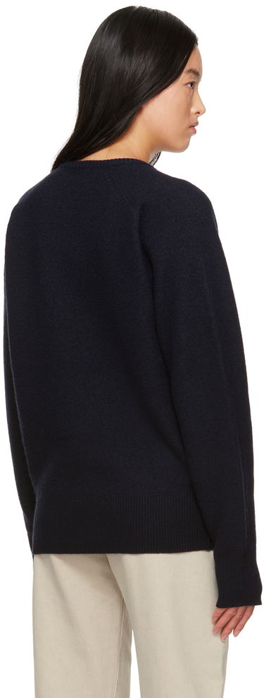Sveter TOTEME TOTEME Rib V-Neck Sweater Navy | 234-WRTWTP158-YA0011, 2