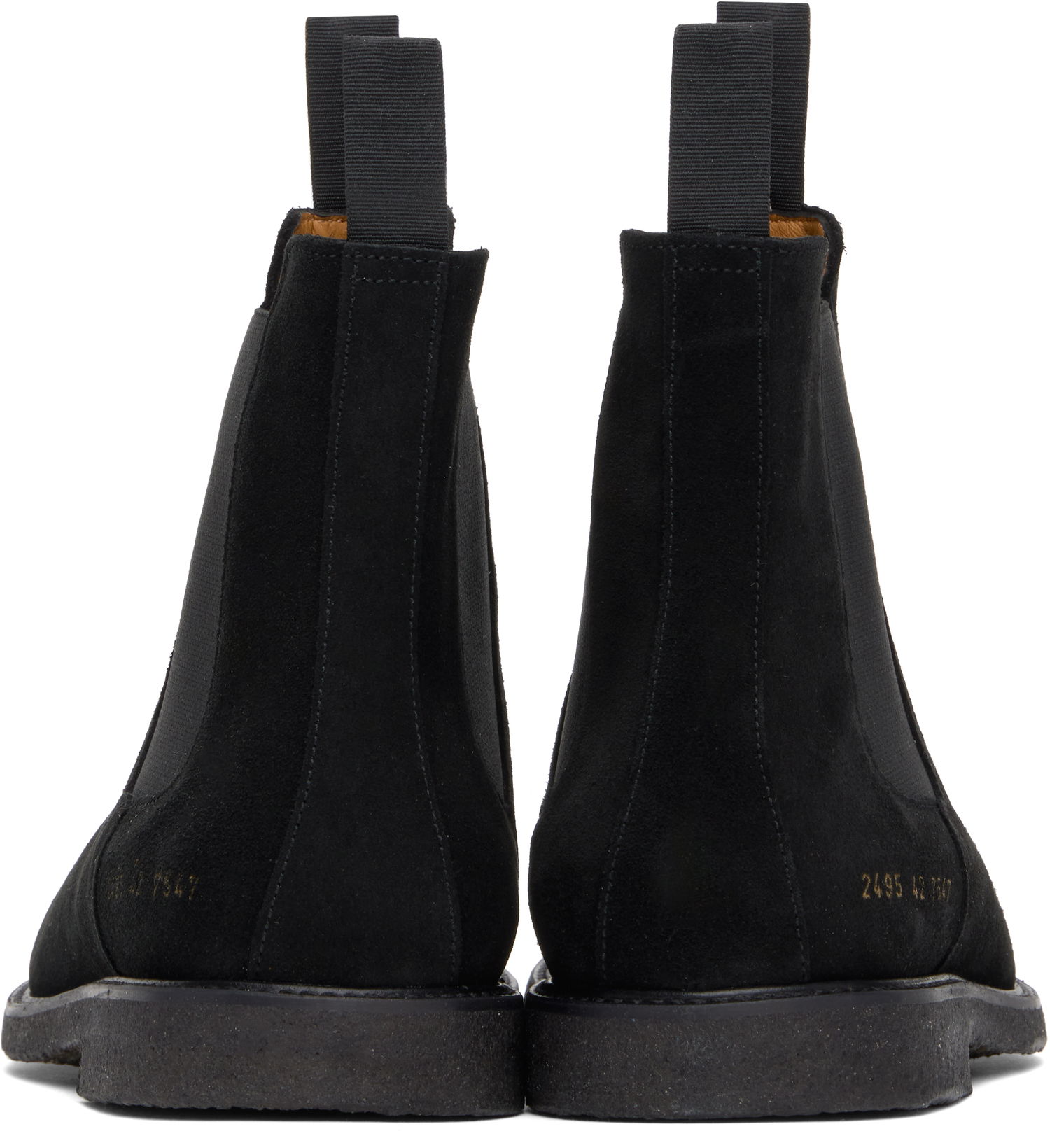 Oblečenie Common Projects Common Projects Waxed Suede Chelsea Boots Čierna | ARTICLE 2495, 1