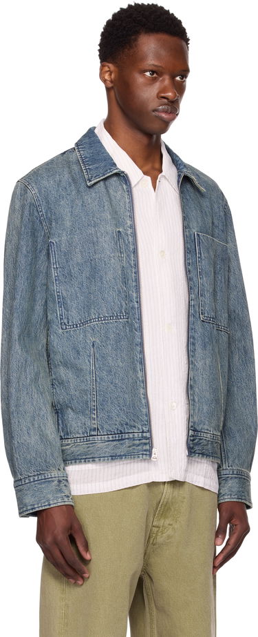 Bunda rag & bone Rag & Bone Simon Garage Denim Jacket Modrá | MBW25P2011DNML, 1