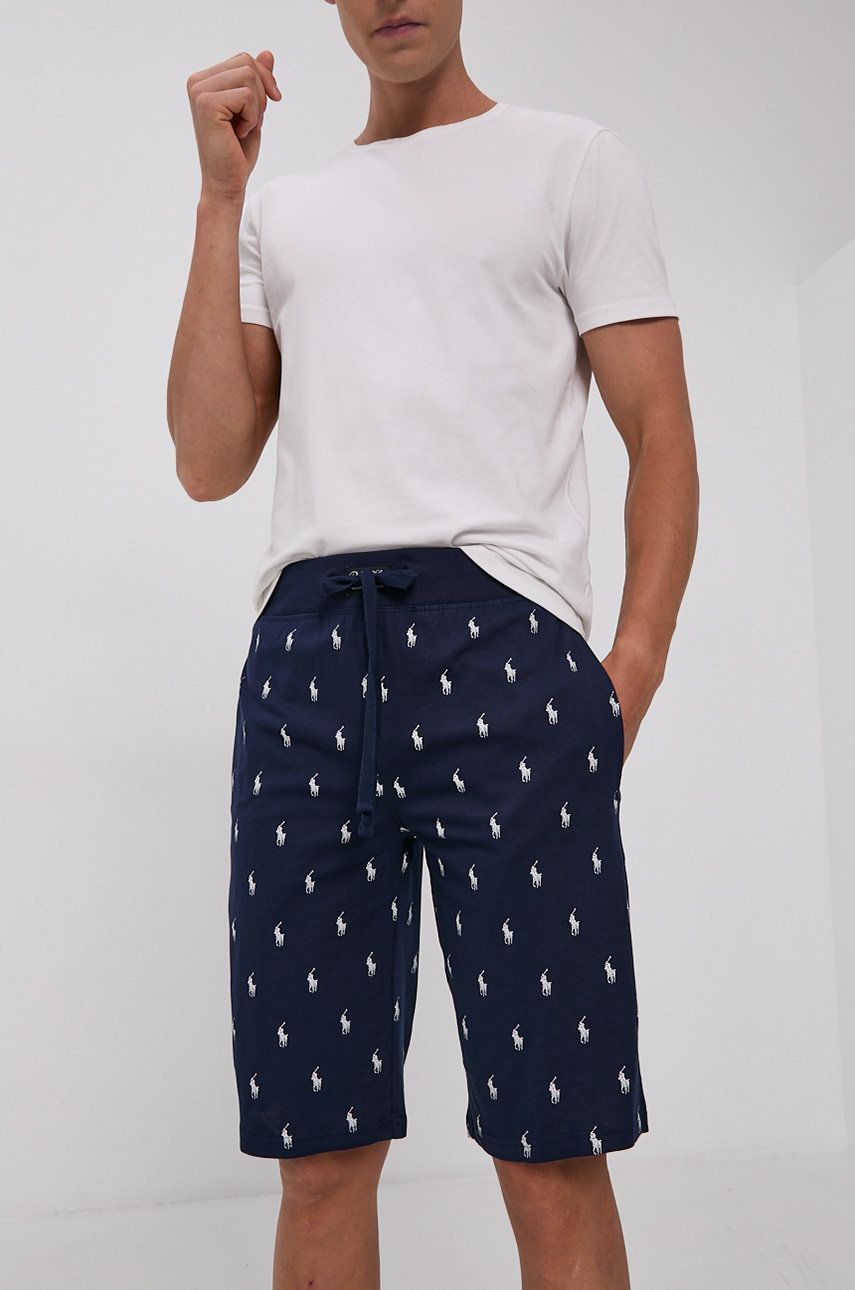 Šortky Polo by Ralph Lauren Sleepwear All Over Pony Sweat Short Navy | 714844765001, 0