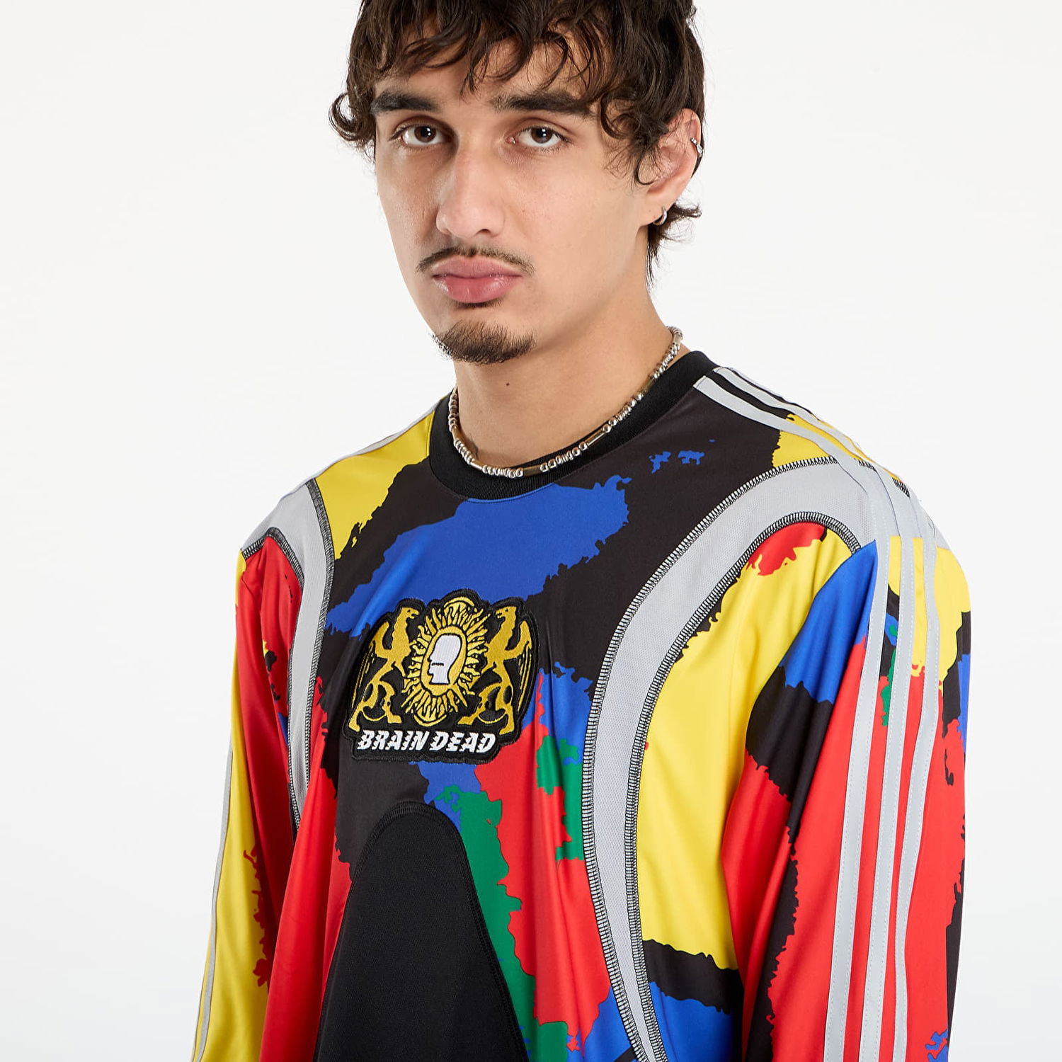 Dres adidas Originals Originals x Brain Dead Abstract Print Long-Sleeve Jersey Rôznofarebný | JY7958, 1