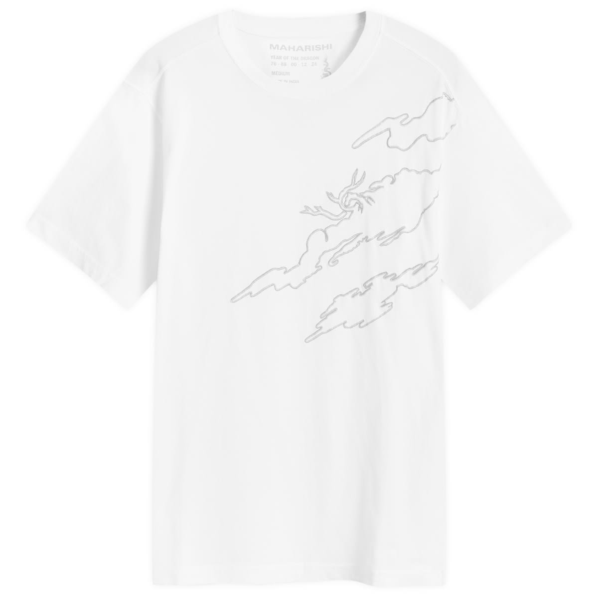 Tričko Maharishi Sparse Bonsai T-Shirt Biela | 5339-WHT, 0