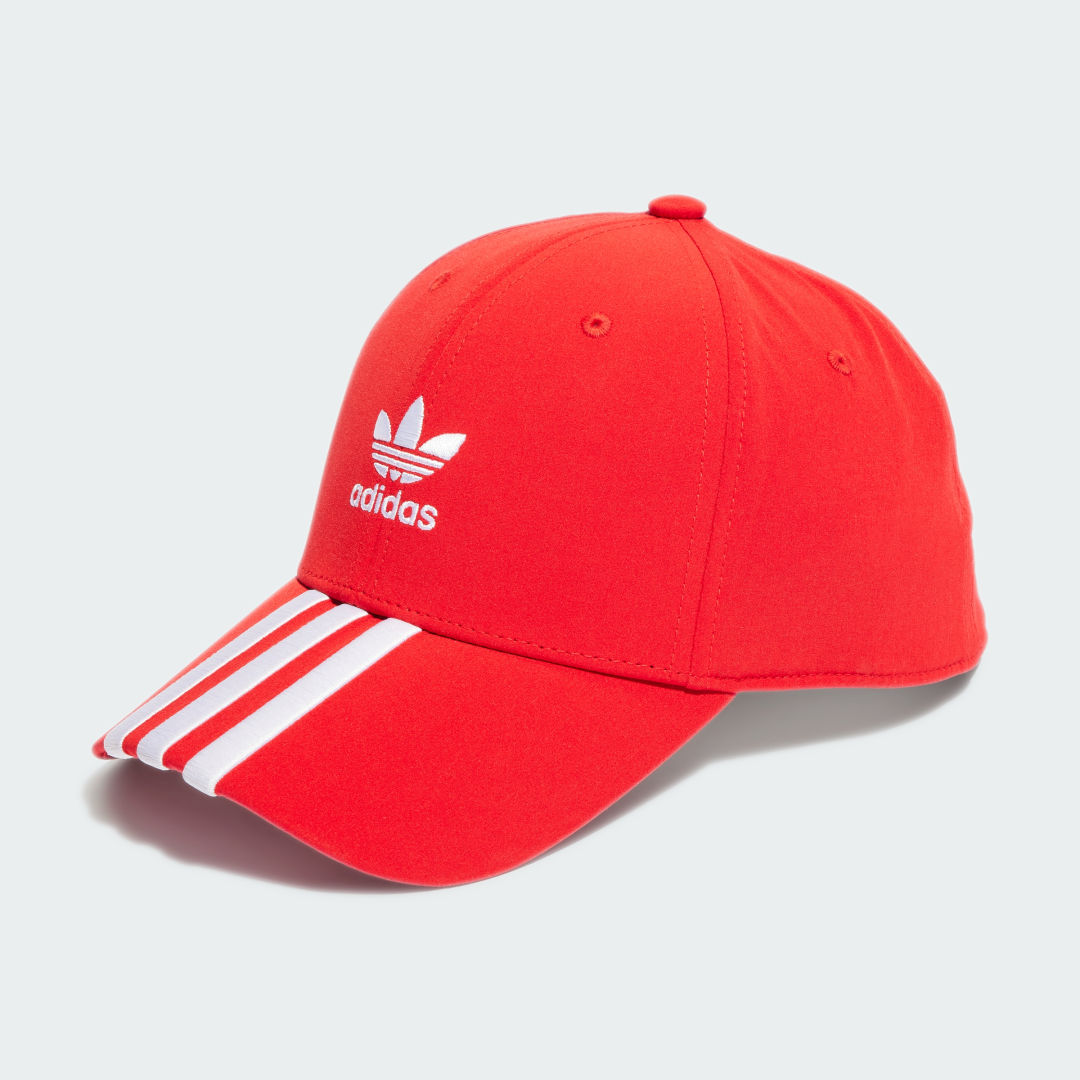 Šiltovka adidas Originals Adicolor Classic Trefoil Stonewashed Baseball Červená | IS4631, 0