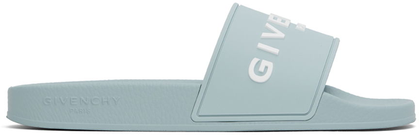 Tenisky a topánky Givenchy Blue Rubber Slides Modrá | BH301TH1DB450, 0