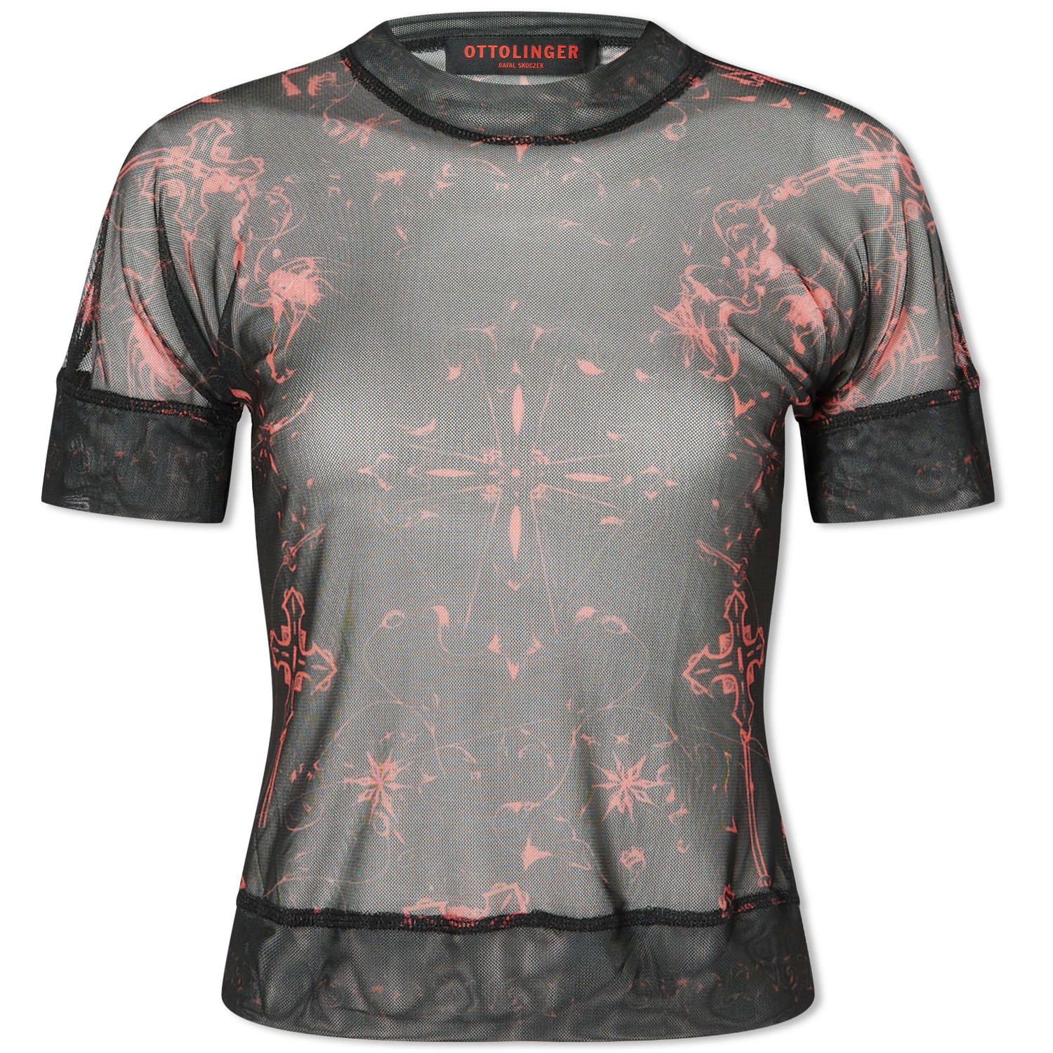 Tričko Ottolinger Ottolinger Mesh T-Shirt Čierna | 100119-SKRIBB, 0