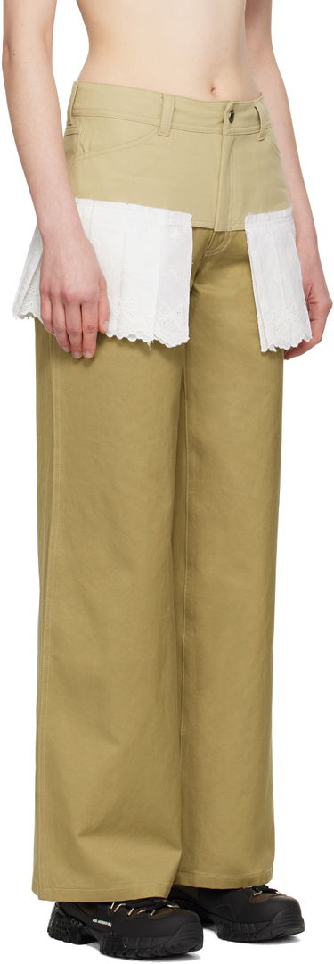 Nohavice Andersson Bell Andersson Bell Lace Pleats Skirt Trousers Béžová | apa798w, 1