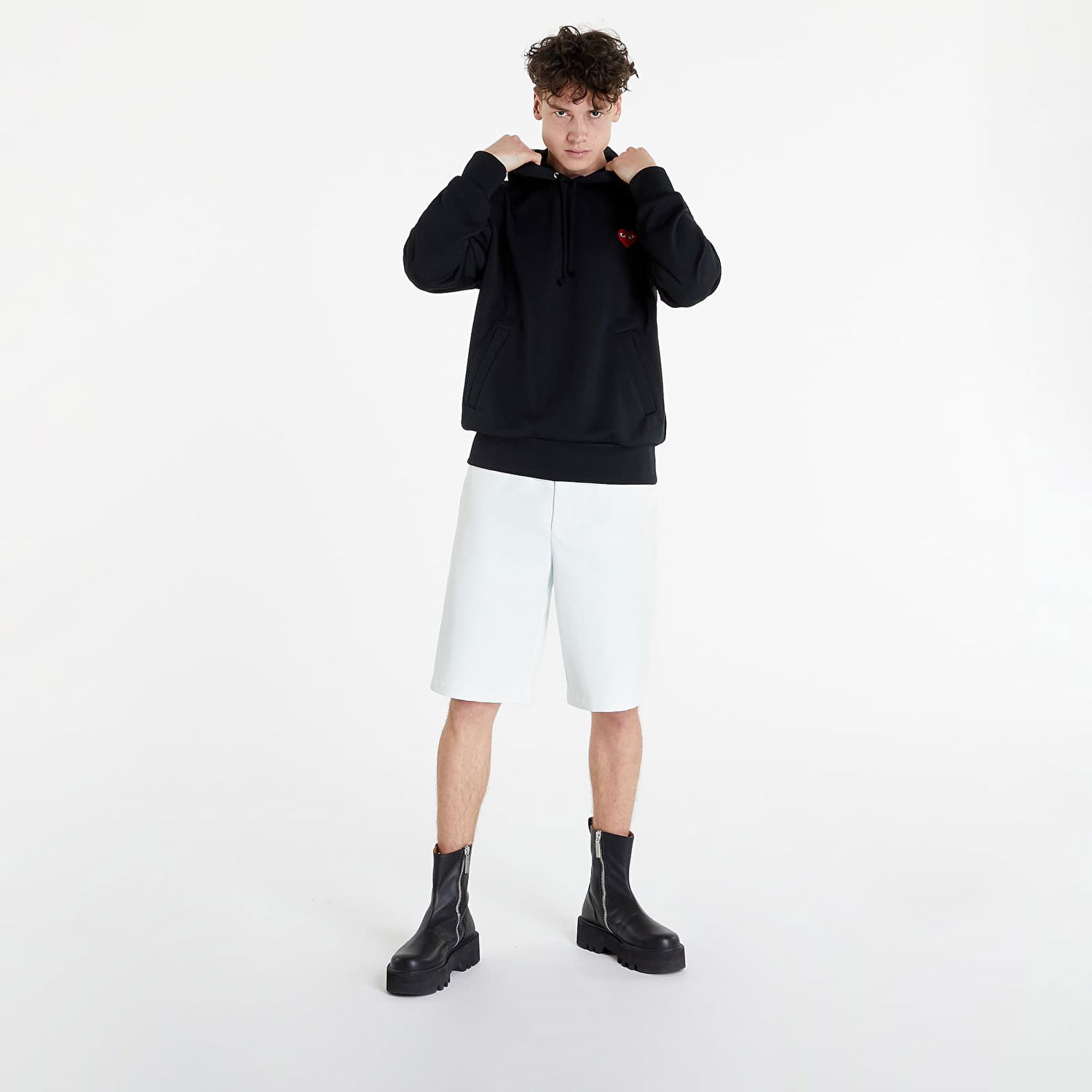 Mikina Comme des Garçons PLAY Hoodie Čierna | AZT174 black, 1