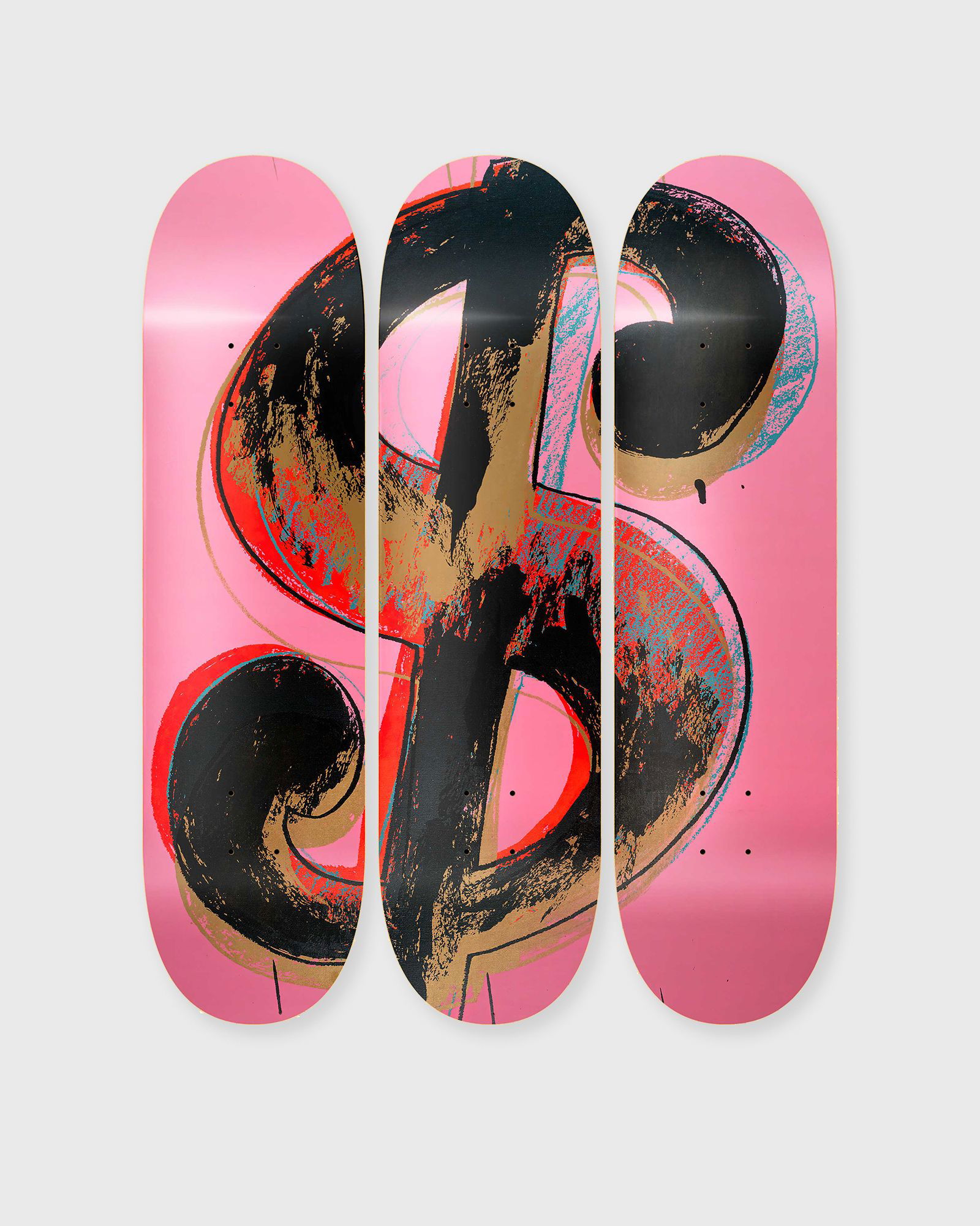 Andy Warhol Dollar Sign Pink Deck