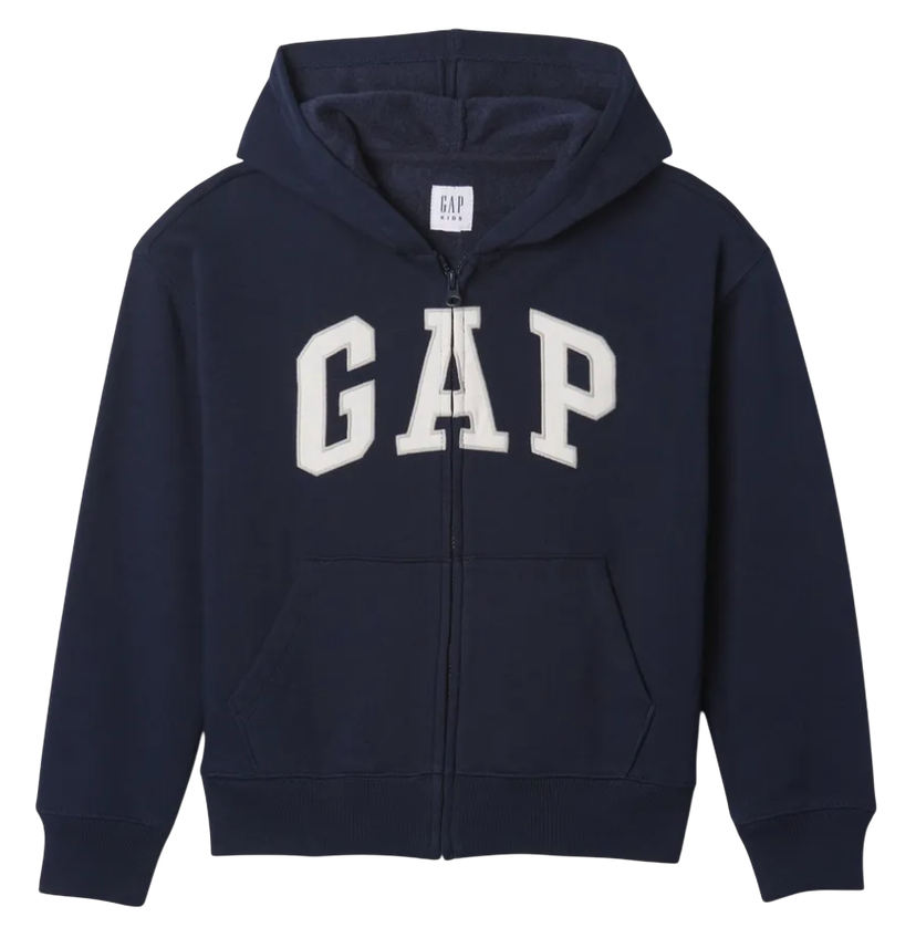 Mikina GAP Full-Zip Hoodie with Appliqué GAP Logo Navy | 645416-00