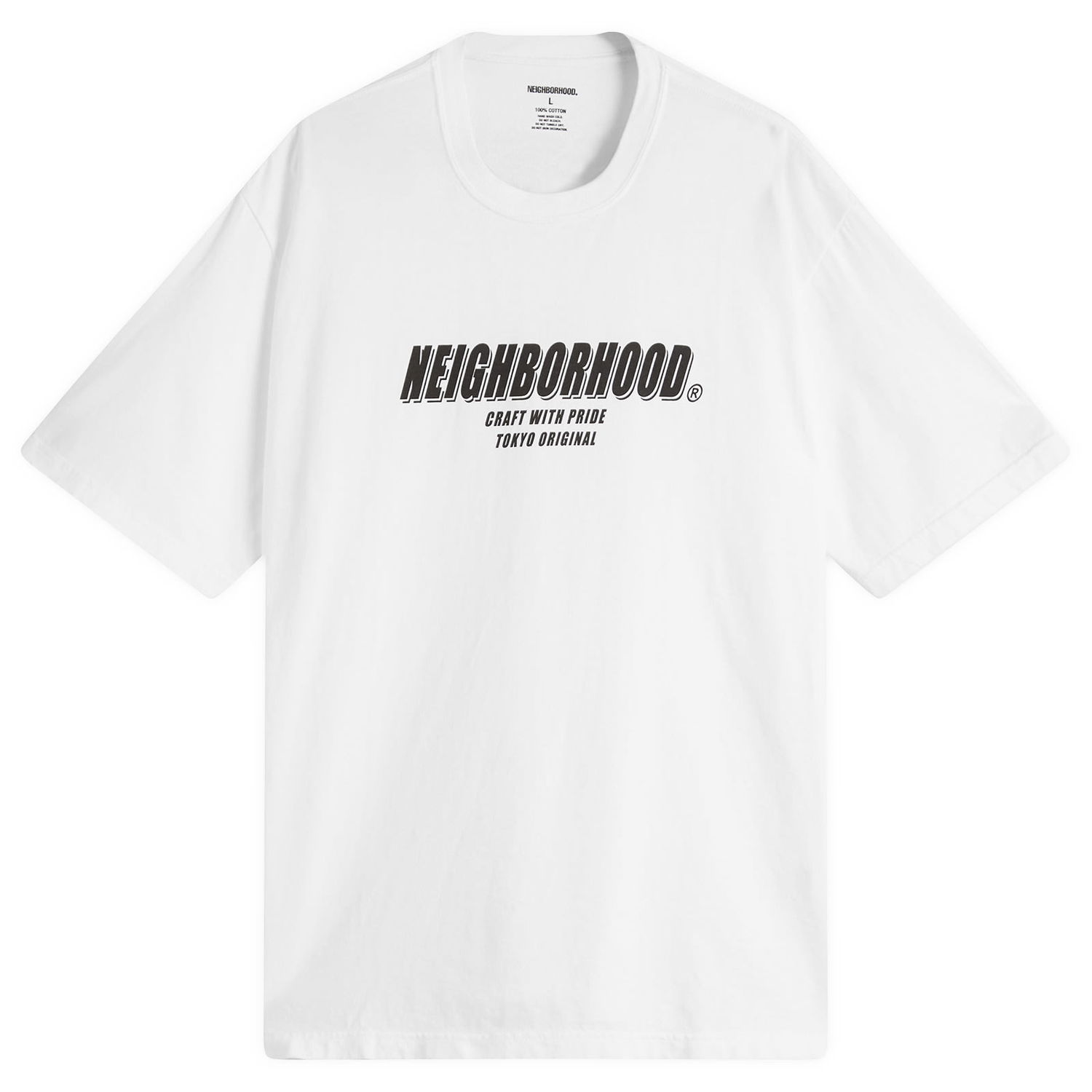 Tričko Neighborhood Neighborhood SS-1 T-Shirt, Size Large Biela | 251PCNH-ST01-WHT, 1