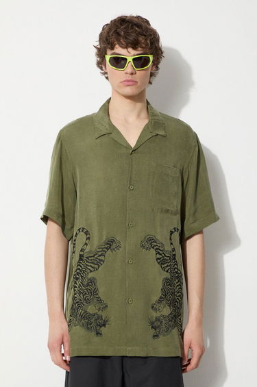 Košeľa Maharishi Maharishi Take Tora Relaxed Fit Shirt Zelené | 5100.OLIVE, 0