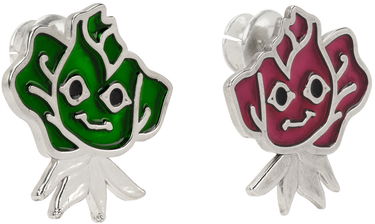 Náušnice Chopova Lowena Silver Smile Rose Earrings Zelené | 6118, 1