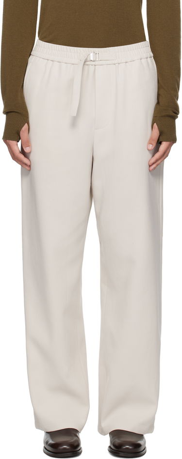 Nohavice AMI AMI Paris Elasticated Trousers Béžová | HTR214.CO0106, 0