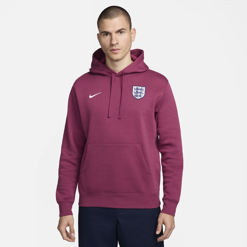 Mikina Nike Football England Club Vínová | FJ7246-653