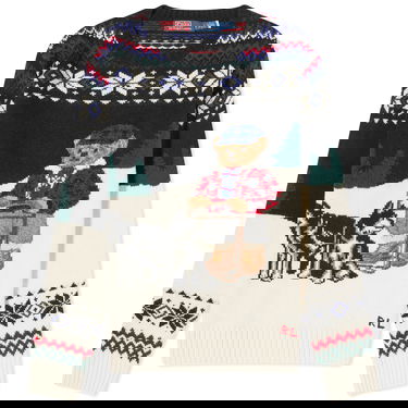 Sveter Polo by Ralph Lauren Polo Ralph Lauren Dog Sled Bear Crew Knit Snowflake Combo Biela | 710919624001, 0